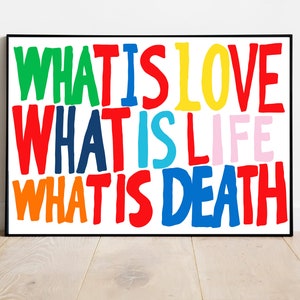 What Is Love, Romantische Wandkunst, Liebesgedicht Druck, Papier Jubiläum, Hochzeitslesung, Liebesgedichte für Ihn, Liebesgedichte für Sie, Verlobungsgeschenk