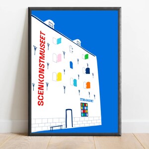 Stora Bageriet, Sztokholm Reprodukcja artystyczna - Plakat podróżniczy piekarni w Sztokholmie - Miłośnicy piekarni