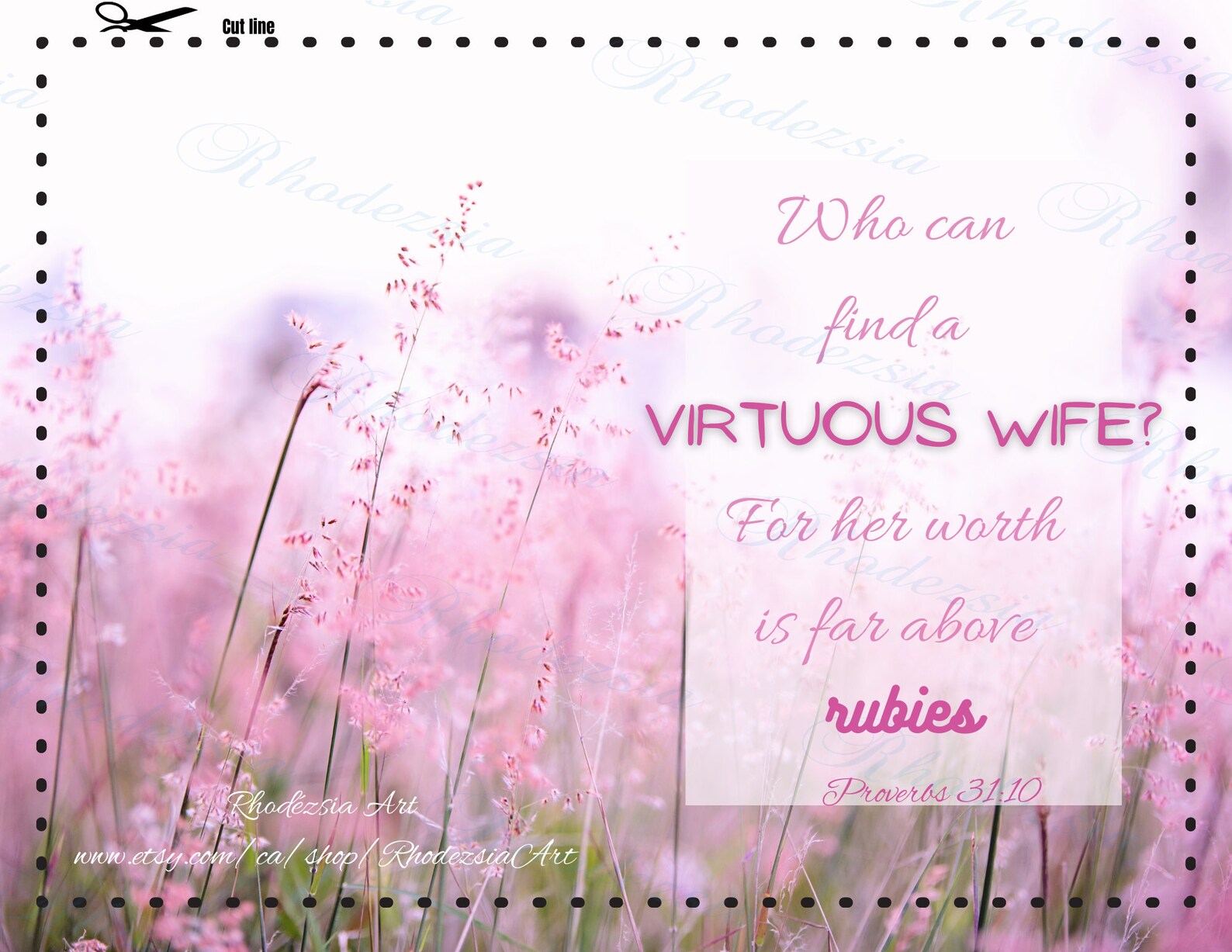 Printable Christian Mothers Day Card for Wife Proverbs 31 DIGITAL ...
