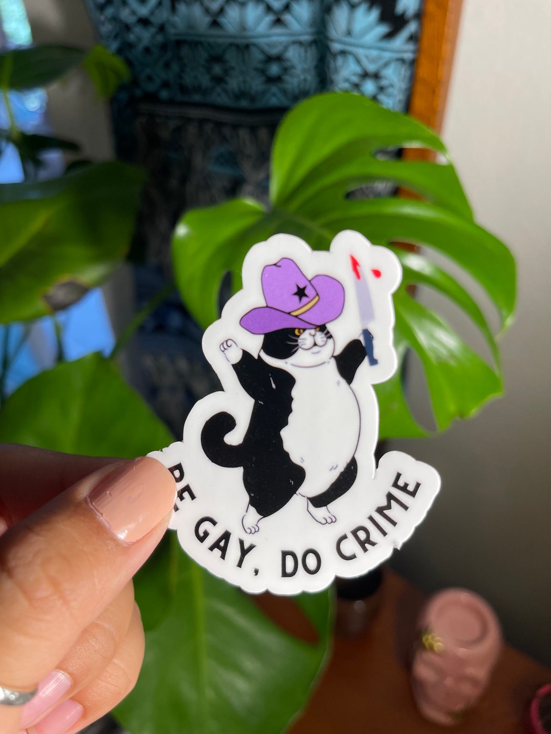 Be Gay, Do Crime Sticker LGBT Sticker Say Gay - Etsy