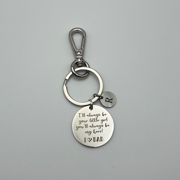 Daddy Little Girl Keychain Etsy