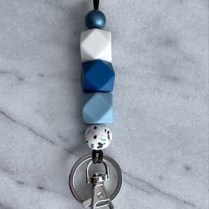 Blue Lanyard for Teachers, School, Hospital staff. Hold your keys, pen and ID badge.