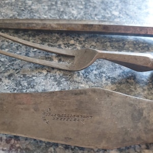 Isaac Ellis & Sons Tranchier Set (Sheffield Steel)