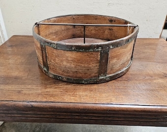 Antique French Grain Measure (Copper and Walnut)