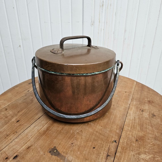 フランス製アンティーク小型の銅鍋 フランス製アンティーク小型の銅鍋 コッパーパン 銅鍋5点セット