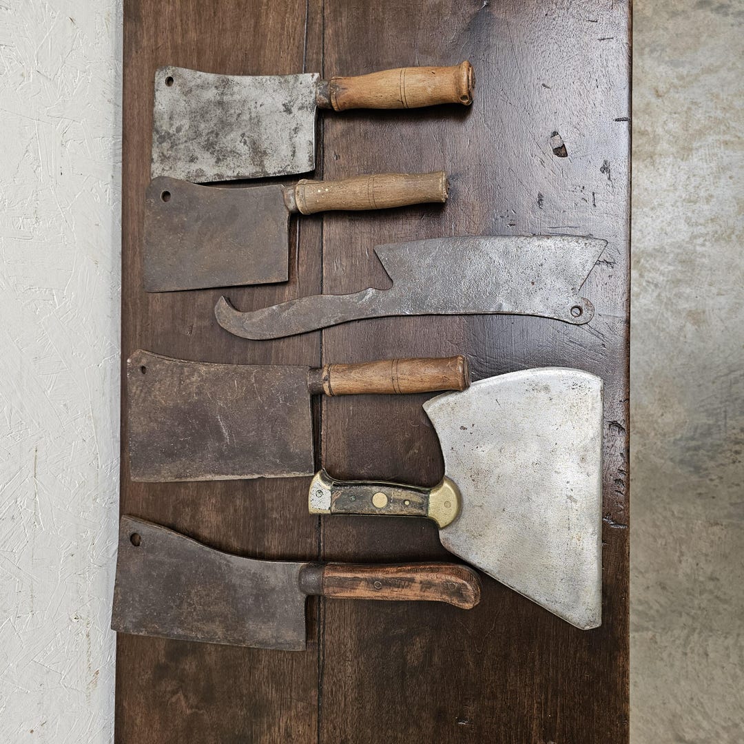 Antique French Meat Cleavers - Etsy