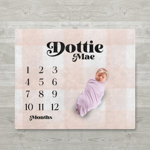 milestone blanket, baby girl milestone blanket, baby milestone blanket, baby monthly milestone blanket, personalized milestone blanket