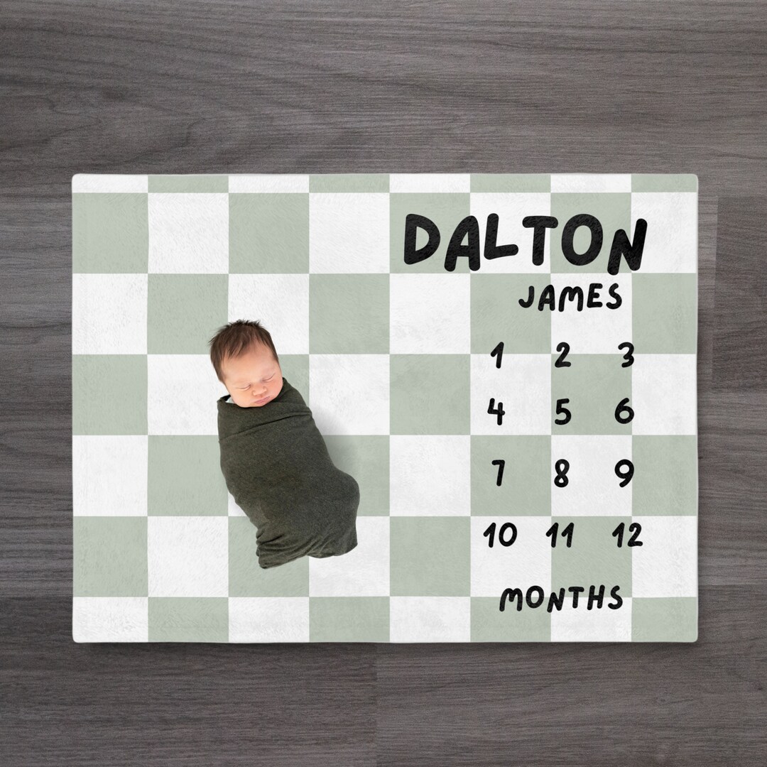 Milestone Blanket, Baby Milestone Blanket, Milestone Blanket Boy, Boy