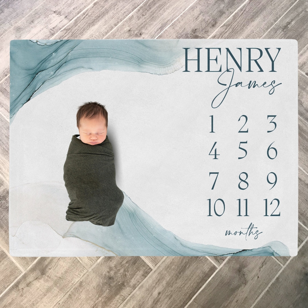 Milestone Blanket, Baby Milestone Blanket, Milestone Blanket Boy, Boy