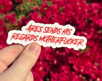 Red Rising, Hail Reaper, autocollant Hail Reaper, Sevro Au Barca, autocollant Sevro, autocollant ascendant rouge, Fils d'Ares, Darrow montant rouge, Ares