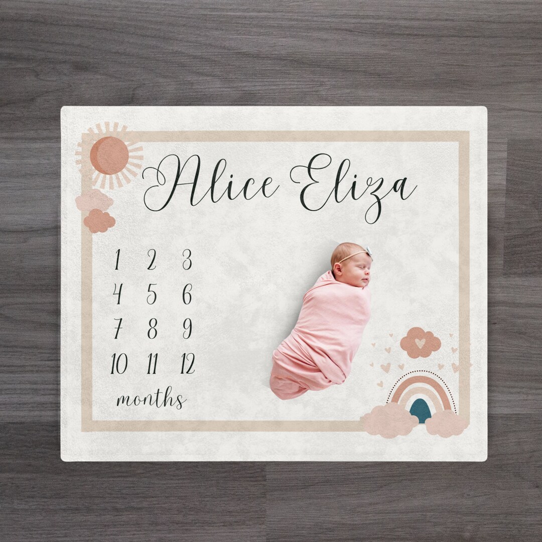 Milestone Blanket, Girl Milestone Blanket, Milestone Blanket Girl, Baby