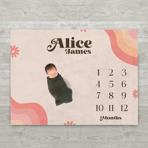 milestone blanket, baby girl milestone blanket, baby milestone blanket, baby monthly milestone blanket, personalized milestone blanket