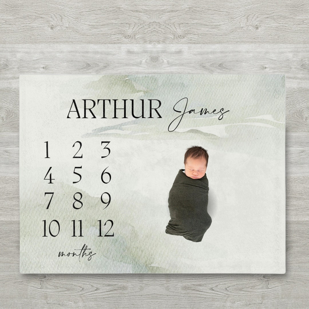 Milestone Blanket, Baby Milestone Blanket, Milestone Blanket Boy, Boy