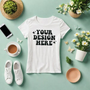 Bella Canvas Shirt Mockup, Bella Canvas Mockup, Gildan 5000 Mockup, white tshirt mockup, white shirt mockup, Tshirt Mockup, women