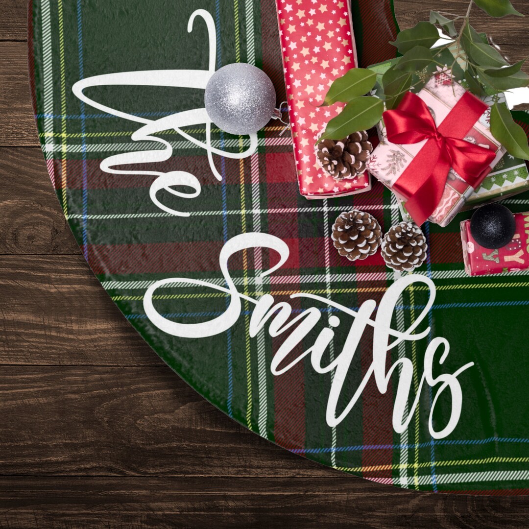 Christmas Tree Skirt Personalized Christmas Tree Skirt Etsy