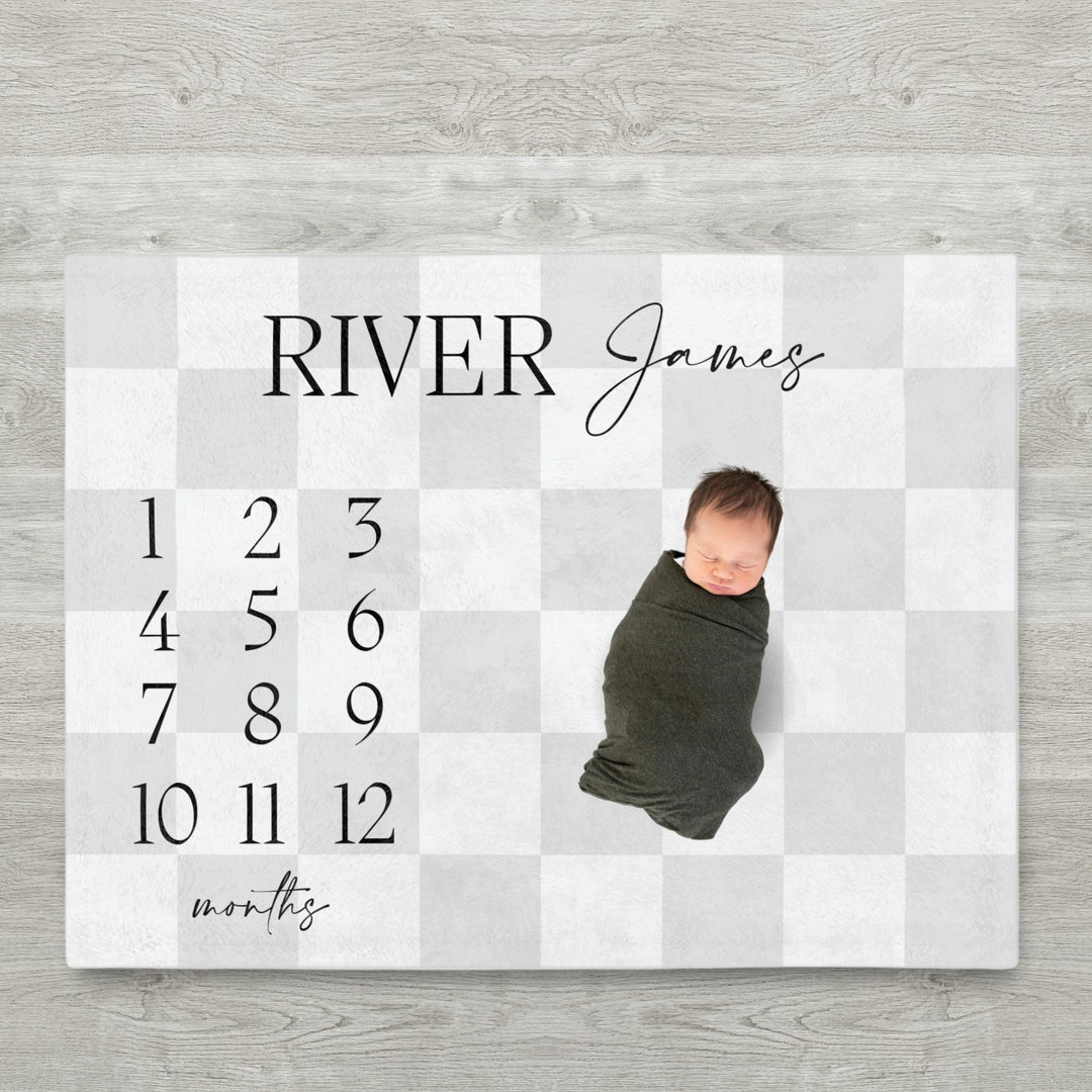 Milestone Blanket, Baby Milestone Blanket, Milestone Blanket Boy, Boy