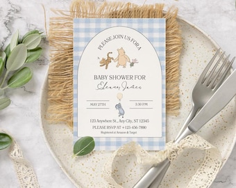 winnie the pooh baby shower invitation, boy, winnie the pooh baby shower invitation template, winnie the pooh, winnie the pooh baby shower