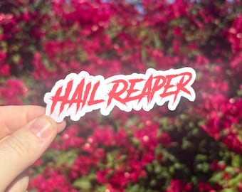 Red Rising, Hail Reaper, autocollant Hail Reaper, Sevro Au Barca, autocollant Sevro, autocollant ascendant rouge, Darrow of Lykos, Darrow ascendant rouge, moissonneuse
