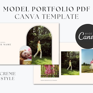 Portfolio modello PDF - Stile crema - Modello Canva