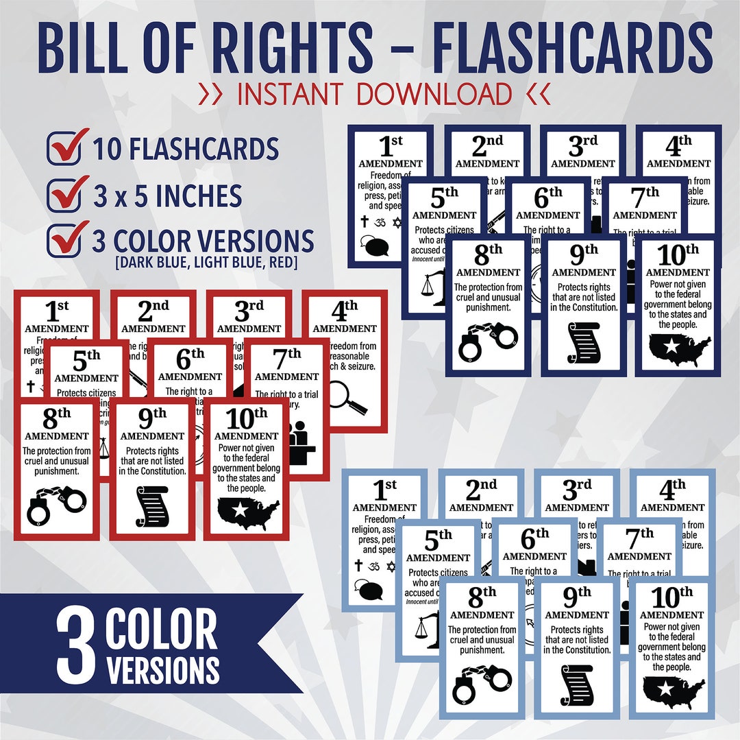 Bill of Rights Hard Card