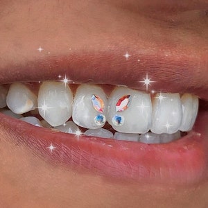 Conjunto de mariposas de cristal Navette Swarovski Gema de dientes imagen 4