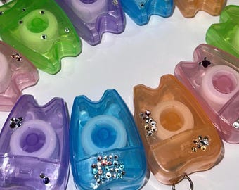 Dental floss keychains with Swarovski crystals for Tooth Gem Artist or as gifts for customers