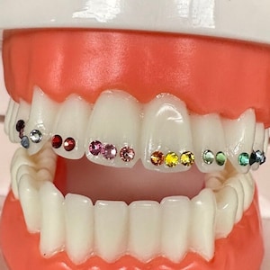Regenbogen Set • Swarovski Tooth Gems 1.8mm & 2.2mm