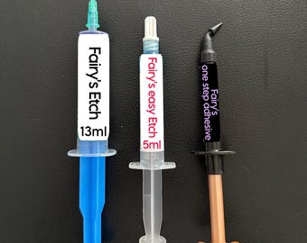 Best Deal: Dental Etch 5ml + Adhesive 2ml for Tooth Gems • Light-cured // easy to use