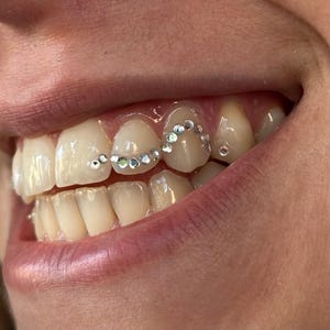 Gemas dentales Swarovski clásicas transparentes de 50 a 100 unidades