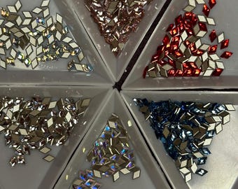 Diamond Form Crystals (Swarovski) - various colors for Tooth Gems