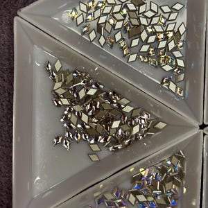 Diamond Form Crystals (Swarovski) - various colors for Tooth Gems image 8