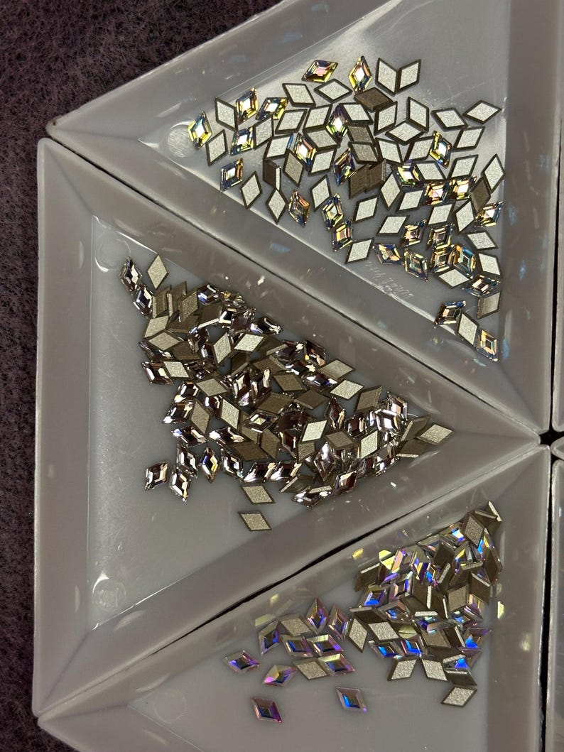 Diamond Form Crystals (Swarovski) - various colors for Tooth Gems image 8