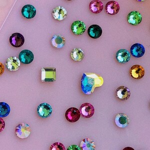 15 pieces 1.8 mm SS5 assorted colors Swarovski crystals image 3