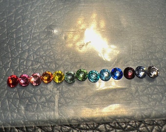 Rainbow Set • Swarovski Tooth Gems 2.2 mm