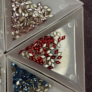 Diamond Form Crystals (Swarovski) - various colors for Tooth Gems image 9
