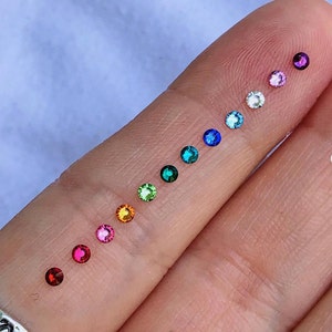 15 pieces • 1.8 mm (SS5) assorted colors Swarovski crystals