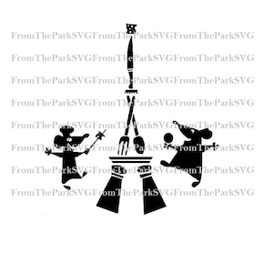 Epcot France Remi's Ratatouille Adventure Paris Tour Eiffel Téléchargement de fichier numérique / SVG / PDF / DXF