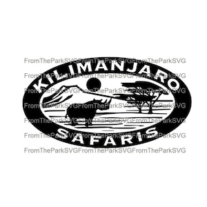 Kilimanjaro Safari Afrika Dierenrijk digitaal bestand downloaden/SVG/PDF/DXF
