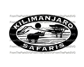 Kilimanjaro Safari Africa Animal Kingdom Digital File Download / SVG / PDF / DXF