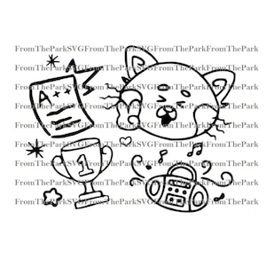 Turning Red Notebooks Doodles Skizze Panda Digitaler Dateidownload / SVG / PDF / DXF