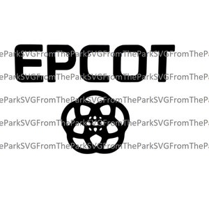 May include: Black and white logo for Epcot, a theme park at Walt Disney World Resort. The logo features the word "EPCOT" in bold, all-caps lettering and a stylized image of a sphere with a circle in the center.