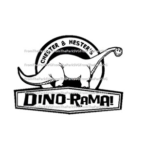 Chester & Hester's Dino-Rama Animal Kingdom Digital File Download / SVG / PDF / DXF