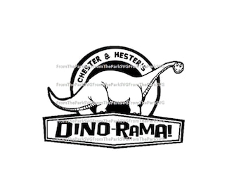 Chester & Hester's Dino-Rama Animal Kingdom Digital File Download / SVG / PDF / DXF