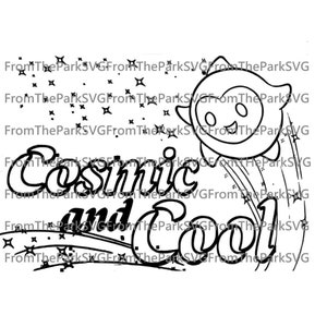 Wish Star Cosmic and Cool Digital File Download / SVG / PDF / DXF