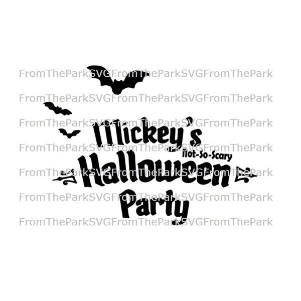Halloween Mickey's Not So Scary Magic Kingdom File Download / svg / pdf / dxf