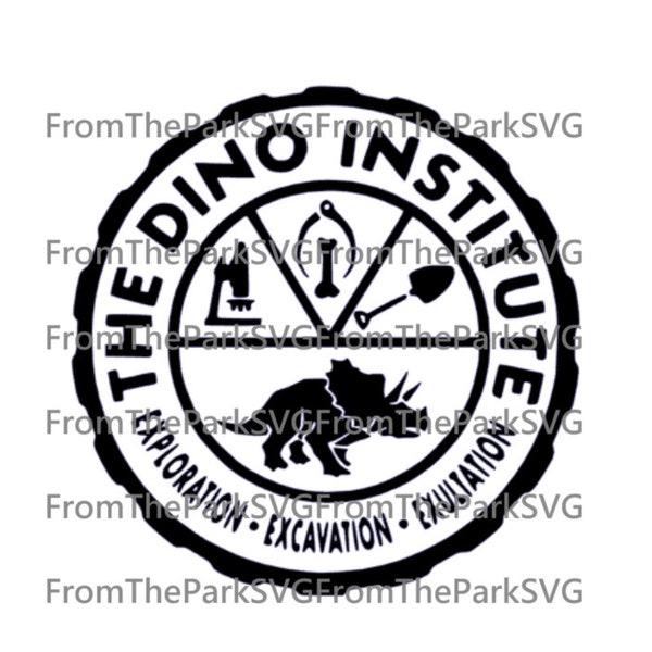 The Dino Institute Dinoland Animal Kingdom Digital File Download / SVG / PDF / DXF