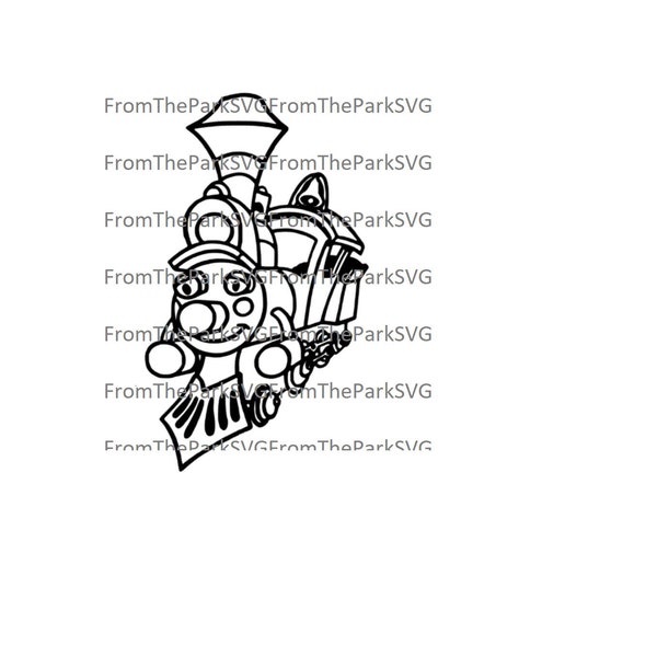 Casey Jr. Train Digital File Download / SVG / PDF / DXF