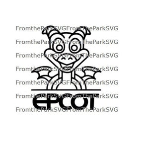 Figment with Epcot Logo Digital File Download / SVG / PDF / DXF