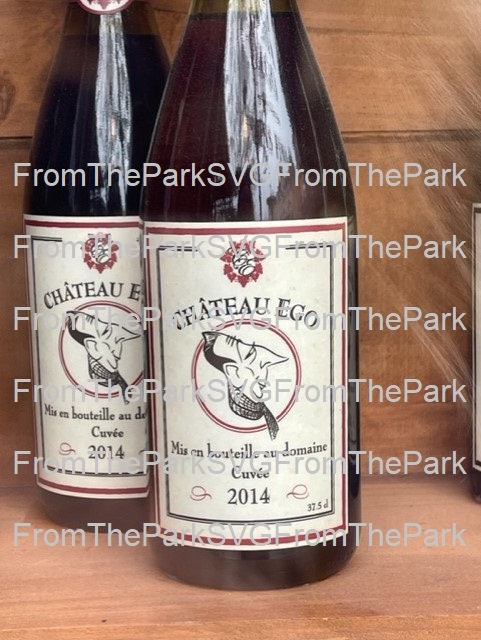 Epcot France Chateau Ego Wine Bottle Label Ratatouille Anton Ego ...