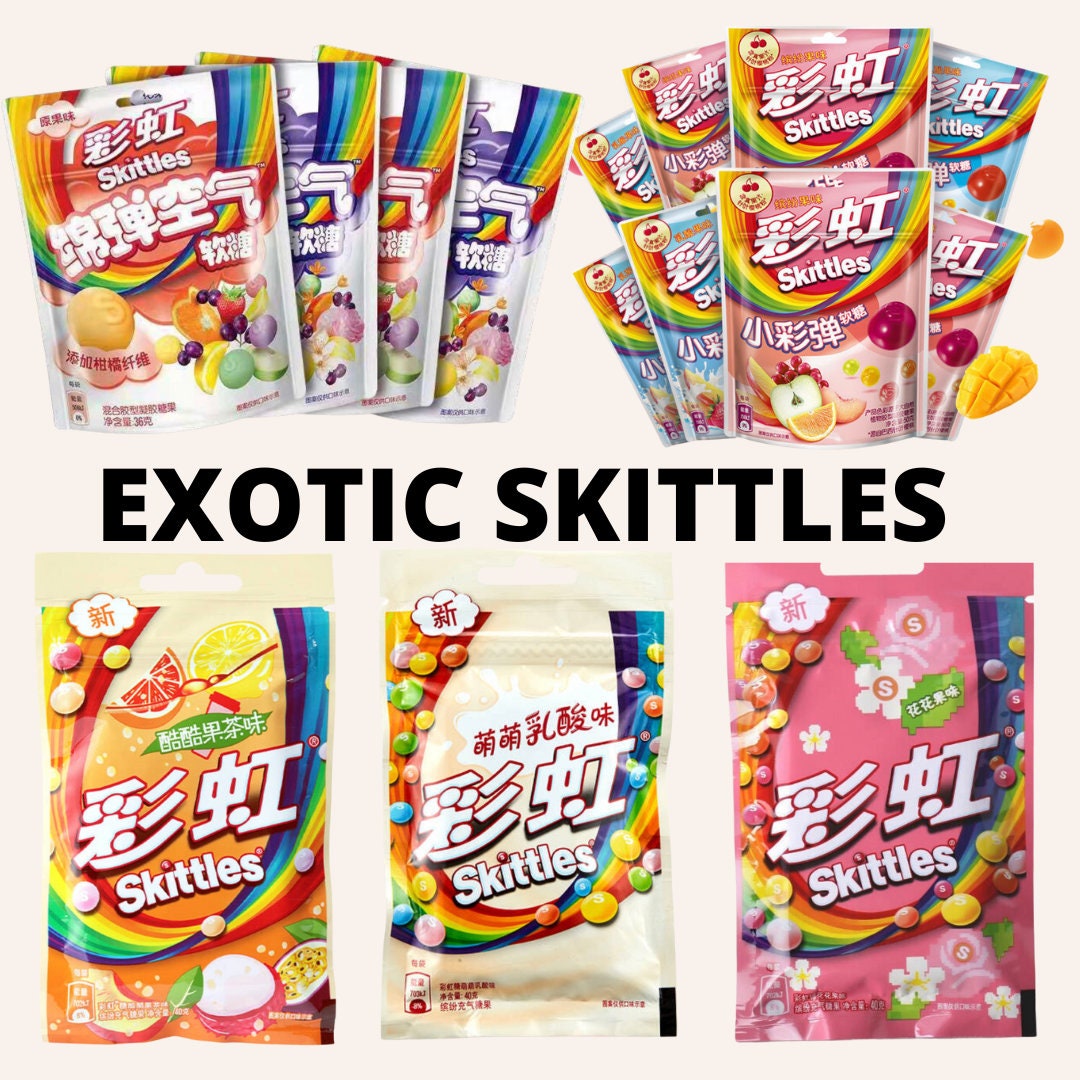 Exotic Skittles / Japanese Candy Gummies & Candy / Exotic Etsy